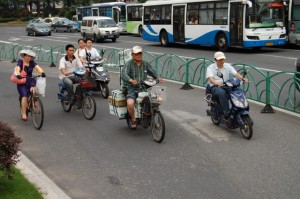 Bunt gemischt: Auf chinas Strasse kreucht und fleucht alles mögliche